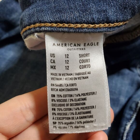 American Eagle Next Level Stretch Curvy Hi Rise Jegging Jeans Size 12 Womens - Picture 9 of 13